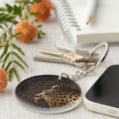 Golden Jaguar Pattern           Sleutelhanger (Voorkant Rechts)
