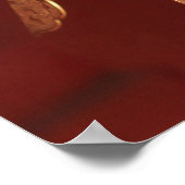 Golden Japanse lantaarn Poster (Hoek)