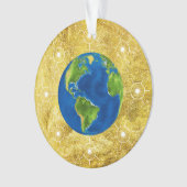 Golden Jesse Tree Wereldbol Ornament (voorkant)
