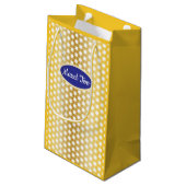 Golden Jewish Star "Mazel Tov" Petit sac cadeau (Dos Angle)