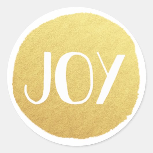 Golden Joy Holiday Sticker (Voorkant)