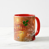 Golden Joyeux Christmas Mug (Devant droit)