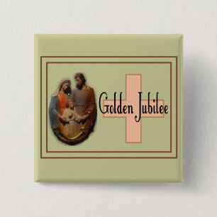 Golden Jubilee Gifts for Nuns Vierkante Button 5,1 Cm