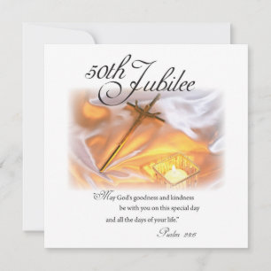 Golden Jubilee Religious Life, Cross Candle Kaart