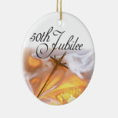 Golden Jubilee Religious Life, Cross Candle Keramisch Ornament (Rechts)