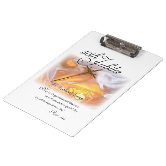 Golden Jubilee Religious Life, Cross Candle Klembord (Gekanteld)