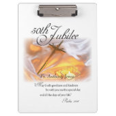 Golden Jubilee Religious Life, Cross Candle Klembord (Voorkant)