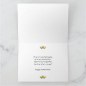 Golden Jubileum Hearts Kaart (Binnen)