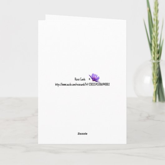 Golden Jubileum Kaart met zonnebloemen en bijen (Achterkant)