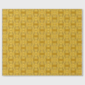 Golden Kente Design Cadeaupapier (Vlak)