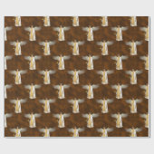 Golden KerstAngels Cadeaupapier (Vlak)