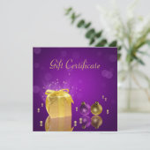 Golden kerstcadeau (Staand voorkant)