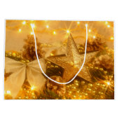 Golden Kerstmis grote cadeau Groot Cadeauzakje (Achterkant)