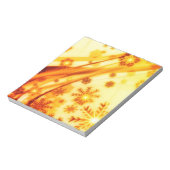 Golden kerstsnowflakes notitieblok (Gedraaid)
