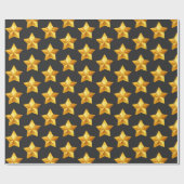 Golden kerststaartwapier cadeaupapier (Vlak)