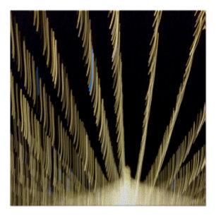 Golden kerstverlichting perfect poster
