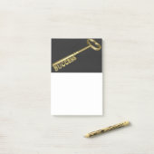 Golden Key to Succesfoto Motivatie Post-it® Notes (Op bureau)