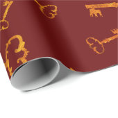 Golden  Keys Cadeaupapier (Rol Hoek)