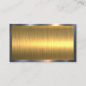 Golden Keys | Onroerend goed | Metaal Visitekaartje (Achterkant)