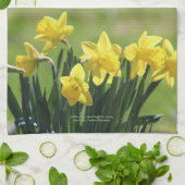 Golden King Alfred Daffodils keuken- Theedoek (Gevouwen)