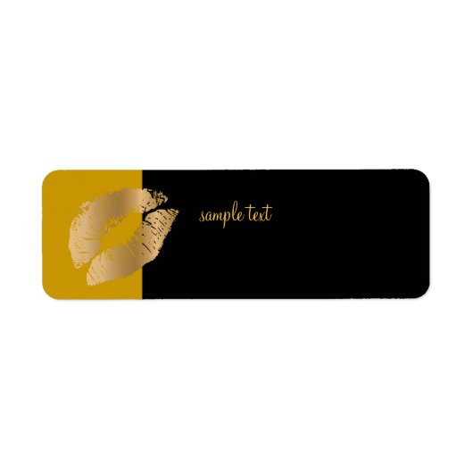 Golden Kiss+ Zwart Goud Etiket (Voorkant)