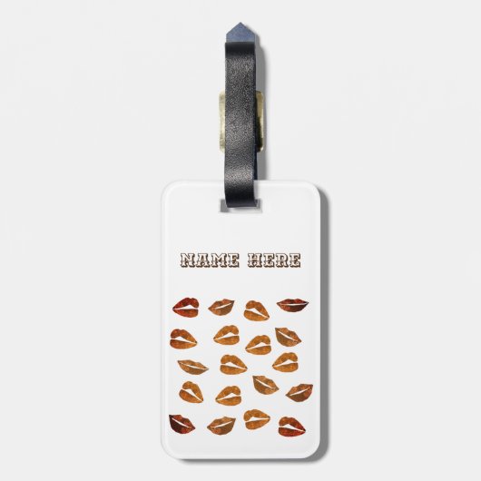 Golden Kisses Luggae Labels (Achterkant verticaal)