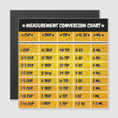 Golden Kitchen Conversion Measure Magneetkaart (Voorkant / Achterkant)