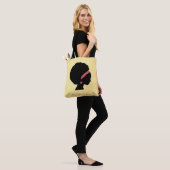 Golden kleurenontwerp Afro-haar Tote Bag (Op model)