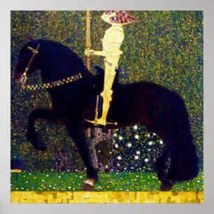 Golden Knight, Gustav Klimt Poster