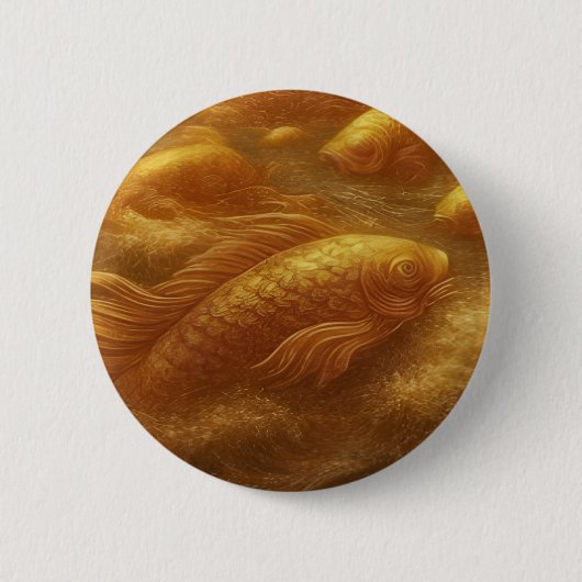 Golden Koi Button (Voorkant)