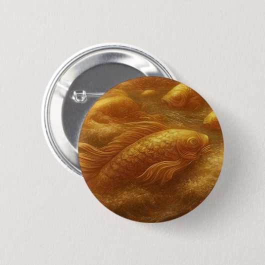 Golden Koi Button (Voorkant /achterkant)