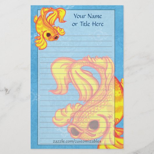 Golden Koi Stationery (Voorkant)