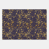 Golden laat donkere kleuren inpakpapier vel (Voorkant 3)