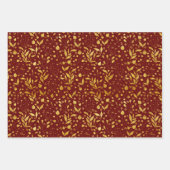 Golden laat donkere kleuren inpakpapier vel (Voorkant 2)