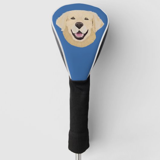 Golden Lab Golfheadcover (Voorkant)
