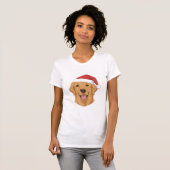Golden Labrador Christmas Dog T-shirt (Voorkant volledig)