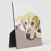 Golden Labrador Fotoplaat (Zijkant)