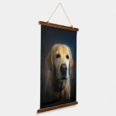 Golden Labrador Hangend Wandkleed (Gebogen)