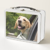 Golden Labrador in Rearview Mirror (Voorkant)