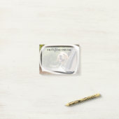 Golden Labrador in Rearview Mirror Post-it® Notes (Op bureau)