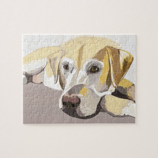 Golden Labrador Legpuzzel (Horizontaal)