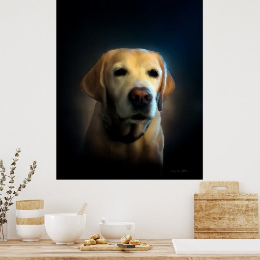Golden Labrador Poster (Keuken)