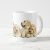 Golden Labrador Puppy Pile Extra Grote Beker (Voorkant rechts)