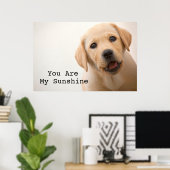 Golden Labrador Puppy Poster (Thuiskantoor)