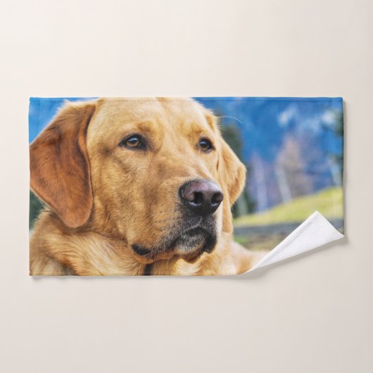 Golden Labrador Retriever (Serviette à main)
