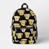 Golden Labrador Retriever Dog Bedrukte Rugzak (Voorkant)