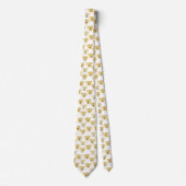 Golden Labrador Retriever Dog Cute Pattern Stropdas (Voorkant)