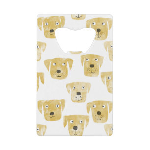 Golden Labrador Retriever Dogs Kredietkaart Flessenopener