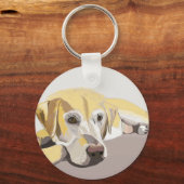 Golden Labrador Sleutelhanger (Achterkant)