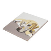 Golden Labrador Tegeltje (Zijkant)